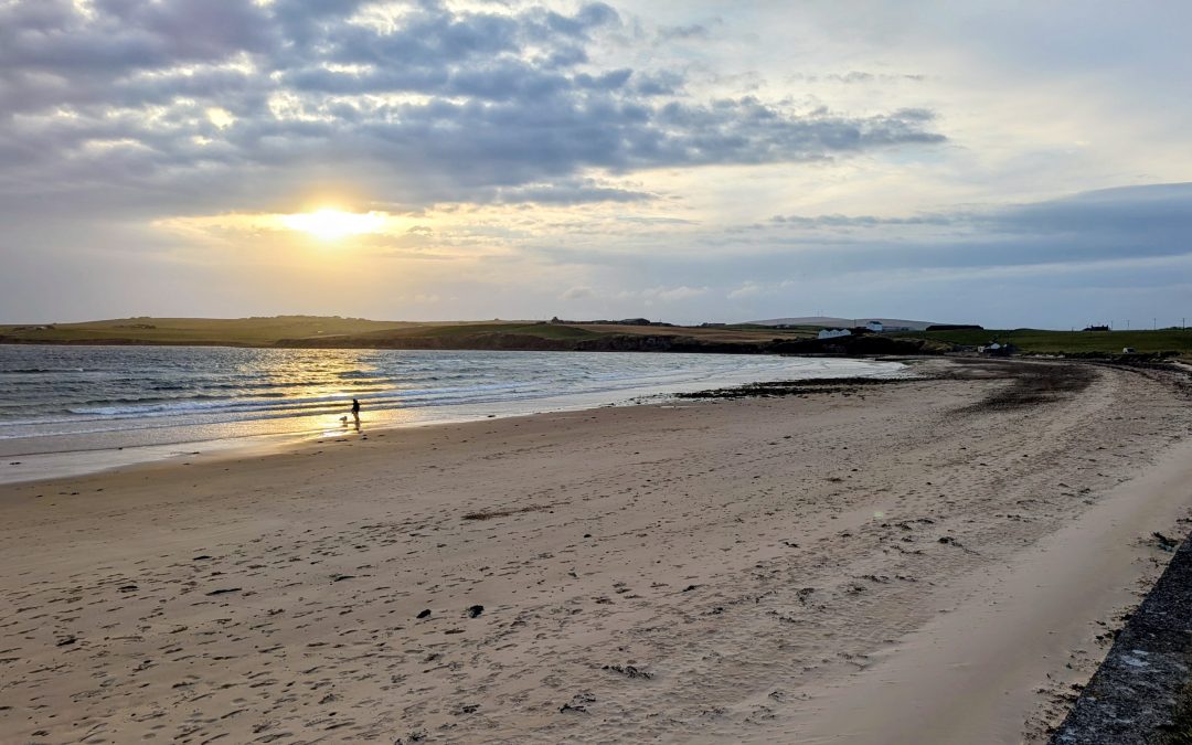 Beach clean and barbecue at Scapa beach